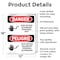 Signmission High Voltage Authorized Personnel Bilingual Danger Sign, Aluminum, 12in W x 18in L, 2PK OS-2PACK-DS-A-1218-VS-1340 - alternate 2
